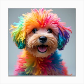 Rainbow Dog 1 Canvas Print