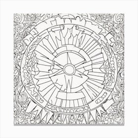 Coloring Pages For Adults Canvas Print