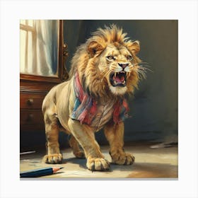 Lion! 4 Canvas Print