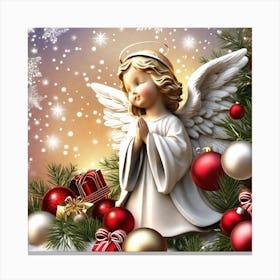 Angel In The Snow 4 Canvas Print