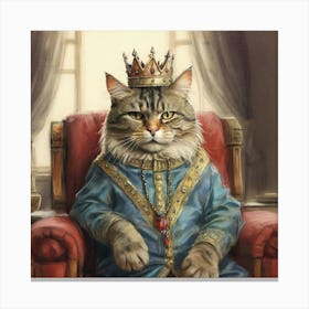 King Cat 8 Canvas Print