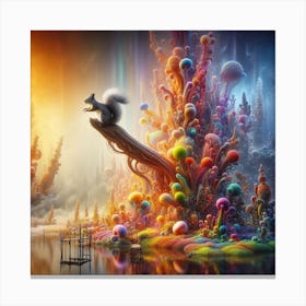 Squirrel Fantasy Canvas Print