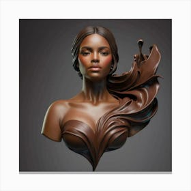 Bust Of A Black Woman 1 Canvas Print