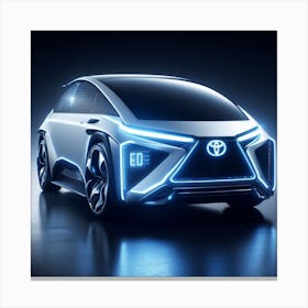 Futuristic Toyota Car Canvas Print