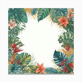 Tropical Frame 3 Canvas Print