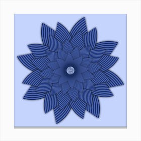 Blue Lotus Flower Canvas Print