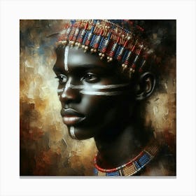 Portrait Of African Woman 1 Canvas Print