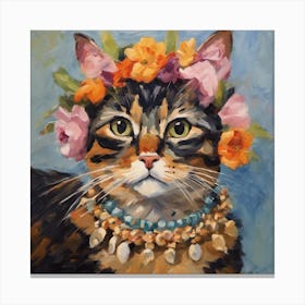 Tilly the naughty Tortie Canvas Print