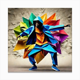 Origami Dancer 141 Canvas Print