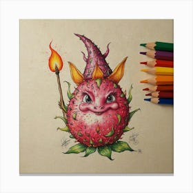 Thorny Monster Canvas Print