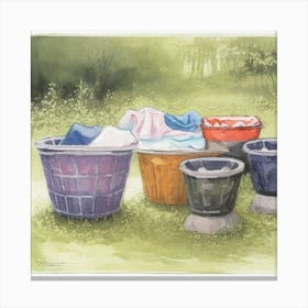 Laundry Day Art Prin) Canvas Print