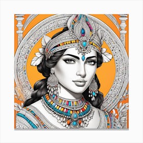 Lord Krishna Canvas Print