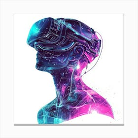 Vr Headset.Generated AI. Wall Art Print 6 Stampe su tela