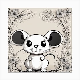 Chinese New Year Mouse Canvas Print