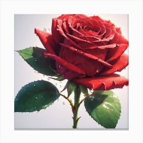 Red Rose Canvas Print