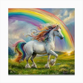 Rainbow Unicorn Canvas Print