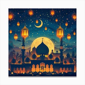 Ramadan Background 3 Canvas Print