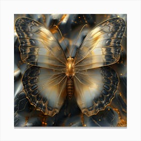 Golden Butterfly 2 Canvas Print