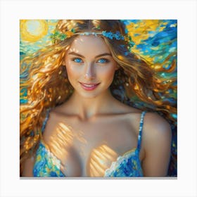 Beautiful Girl kk Canvas Print