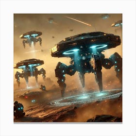 Mantle Guardian Drones Converted Canvas Print