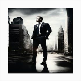 Man In Suit Canvas Print