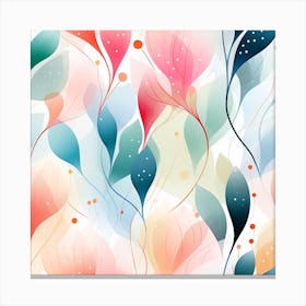 Abstract Floral Pattern Canvas Print