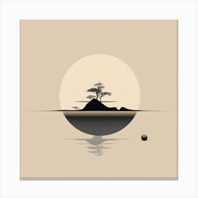 Tree In The Water Canvas Print