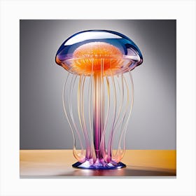 Glass Jelly fish Canvas Print