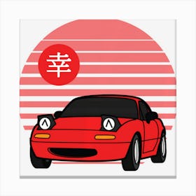 Kawaii Jdm Mx5 Na Canvas Print