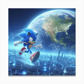 Sonic The Hedgehog 50 Canvas Print