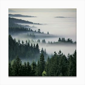 Firefly Misty Landscapes Enveloped In Ethereal Calm 57121 Canvas Print