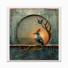 Bird On A Branch 6 Canvas Print