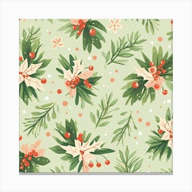 Holly Leaves Canvas Print