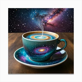 Galaxy Coffee Cup 2 Canvas Print