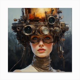 Steampunk Girl 39 Canvas Print