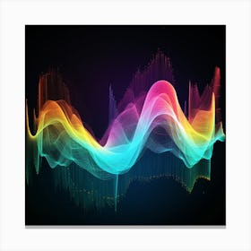 Abstract Music Wave Canvas Print