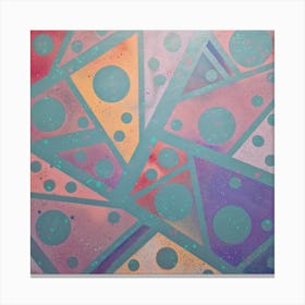 Geometrical Abstract Painting Canvas Print