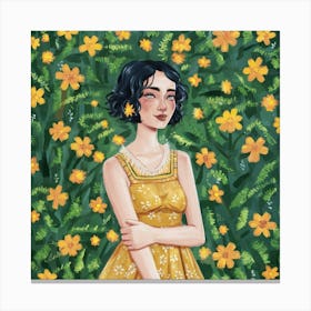 Happy Flowers Art Print Illustration Painting Fash Zuutzahlrkg28hfaq9y7hw Fuk1vqzvr5a2wd52fqpt9w Canvas Print