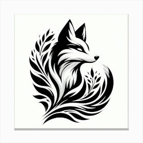 Fox Tattoo Design 1 Canvas Print