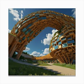 Futuristic Architecture 1 Canvas Print