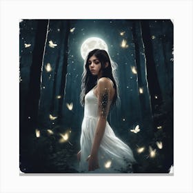 Illuminating The Forest Canvas Print