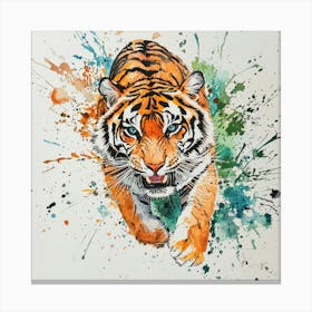 Tiger.Generated AI. Wall Art Print 3 Canvas Print