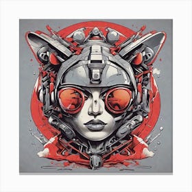 Robot Woman Canvas Print