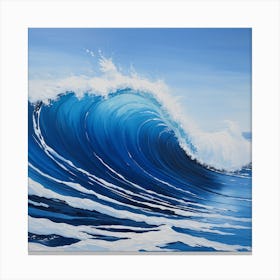 Blue Ocean Wave Canvas Print