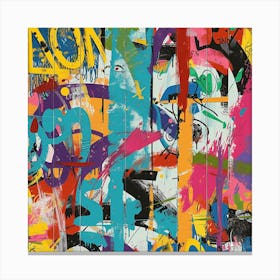 Abstract Street Art 5 Canvas Print