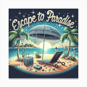 Escape To Paradise 1 Canvas Print