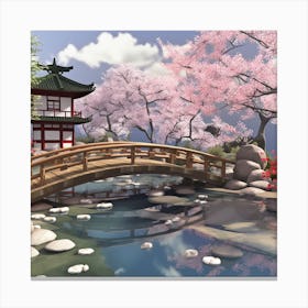 Asian Bridge Canvas Print