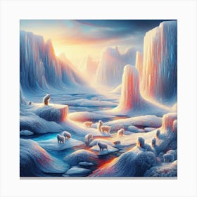 Polar Landscape Canvas Print