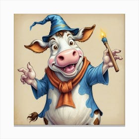 Wizard Cow 1 Canvas Print