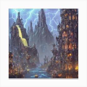 Fantasy City Canvas Print